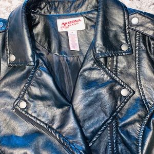 Black leather jacket